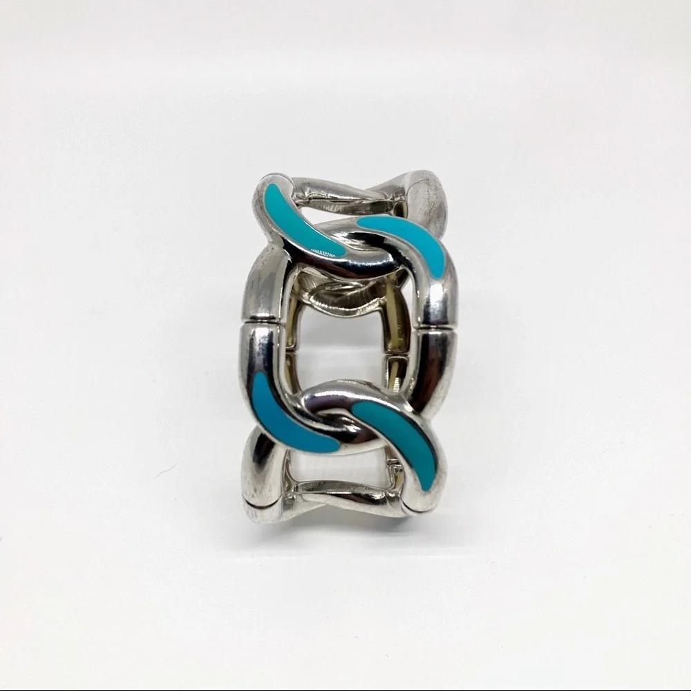 Silver Link Stretch Bracelet